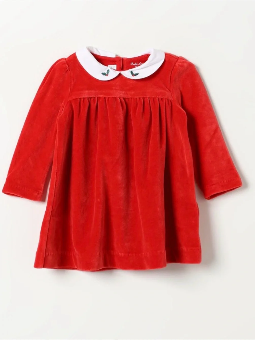 Ralph Lauren Red and White Holiday Dress 24mo